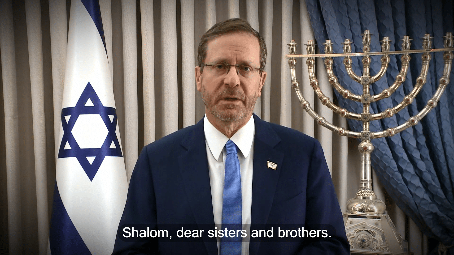 Israeli President Isaac Herzog Sends Message of Hope and Unity to ...