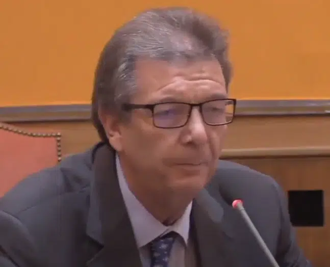 Professor Luca Nivarra, a law professor at The University of Palermo, speaking at a conference