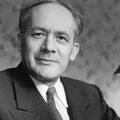 Portrait of Raphael Lemkin, the Polish-Jewish jurist who coined the term “genocide” and helped shape the Genocide Convention.