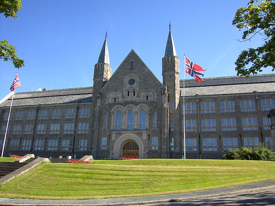 Main building of the Norwegian University of Science and Technology (NTNU) in Trondheim, Norway