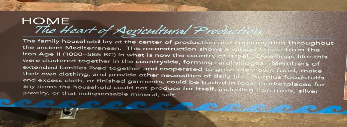 Exhibit label at Harvard's Museum of the Ancient Near East where the word "Israel" appears to have been scraped away while the surrounding text remains intact.